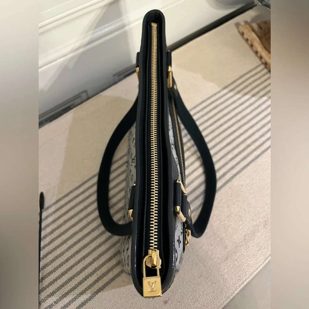 Louis Vuitton DENIM Navy/Grey PM Lucille Mini Lin Bag - Picture 10 of 13